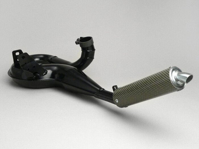Marmitta serpentone SIMONINI NERA Vespa RALLY PX PE 200