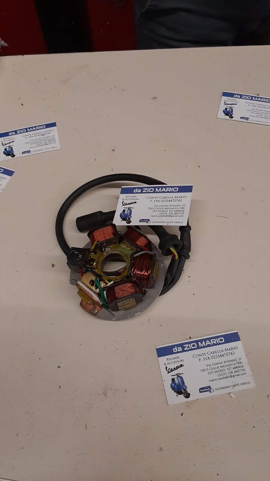 Statore 6 poli con piastra per VESPA PK XL RUSH N FL