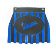Paraspruzzi parafango pettolina posteriore " VESPA " nero/azzurro per VESPA tutte