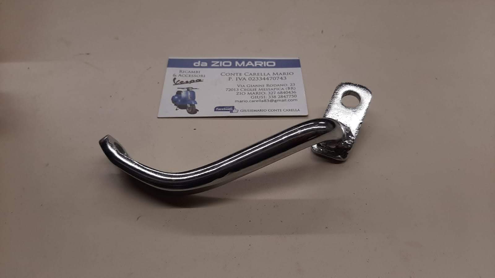 Staffa specchio manubrio lato sinistro per VESPA VNB3 4 5 6T VB1 VBA1 VBB1>2T GS VS1 160 cc. GS