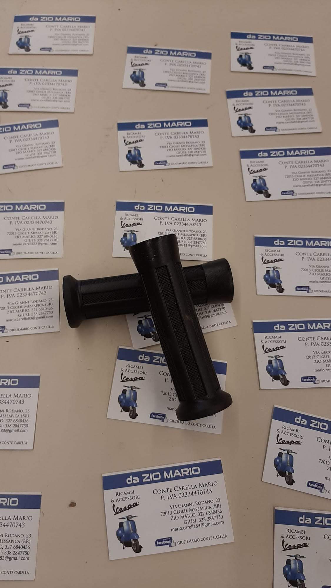 Manopole coppia paio nere manubrio diametro per VESPA 50 125 PK XL V