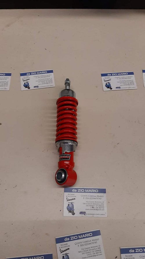 Ammortizzatore anteriore rosso CARBONE rinforzato e regolabile per VESPA 50 PK SPECIAL PRIMAVERA