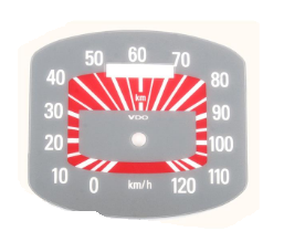 Quadrante per contachilometri VDO per Vespa 125 VNB/​150 GS/​T2-4 (d)