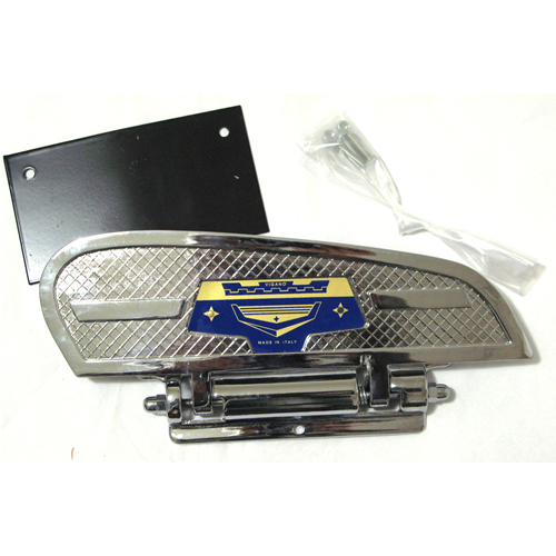 Pedana laterale pieghevole poggiapiedi per cofano scocca sinistra VESPA 50 125 150 160 180 200 cc.