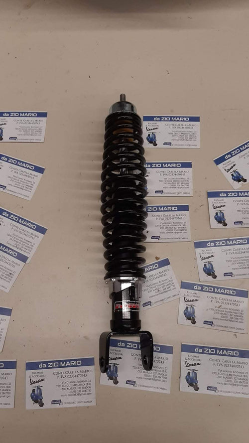 Ammortizzatore posteriore CARBONE per VESPA PK 50 125 PK XL HP N FL FL2 RUSH prodotto italiano