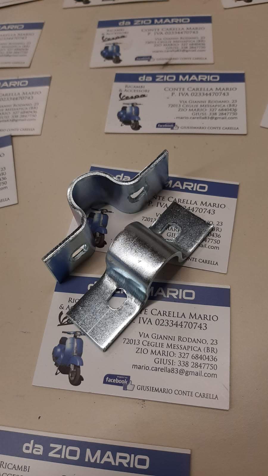 Staffe piastrine cavalletto VESPA L R SPECIAL PRIMAVERA ET3 GL GT VNB VBB PX RALLY TS GL
