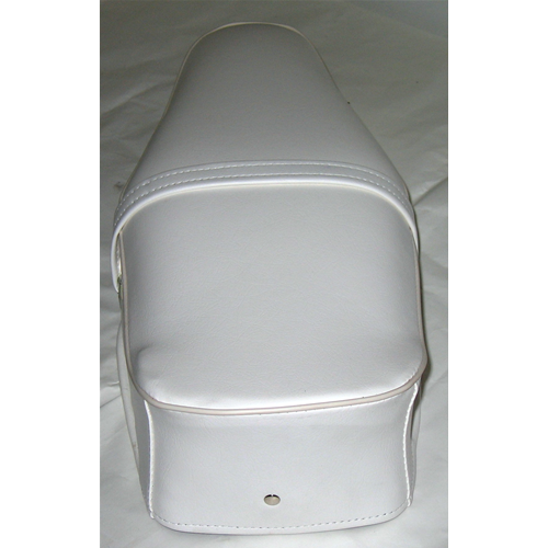 Sella bianca bordo bianco per VESPA TS SPRINT SUPER 125 150 180 cc.