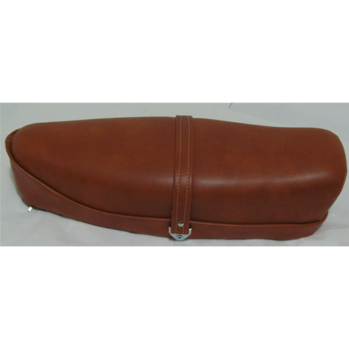 Sella di colore marrone cuoio per VESPA 50 125 cc. ET3 N L R con serratura