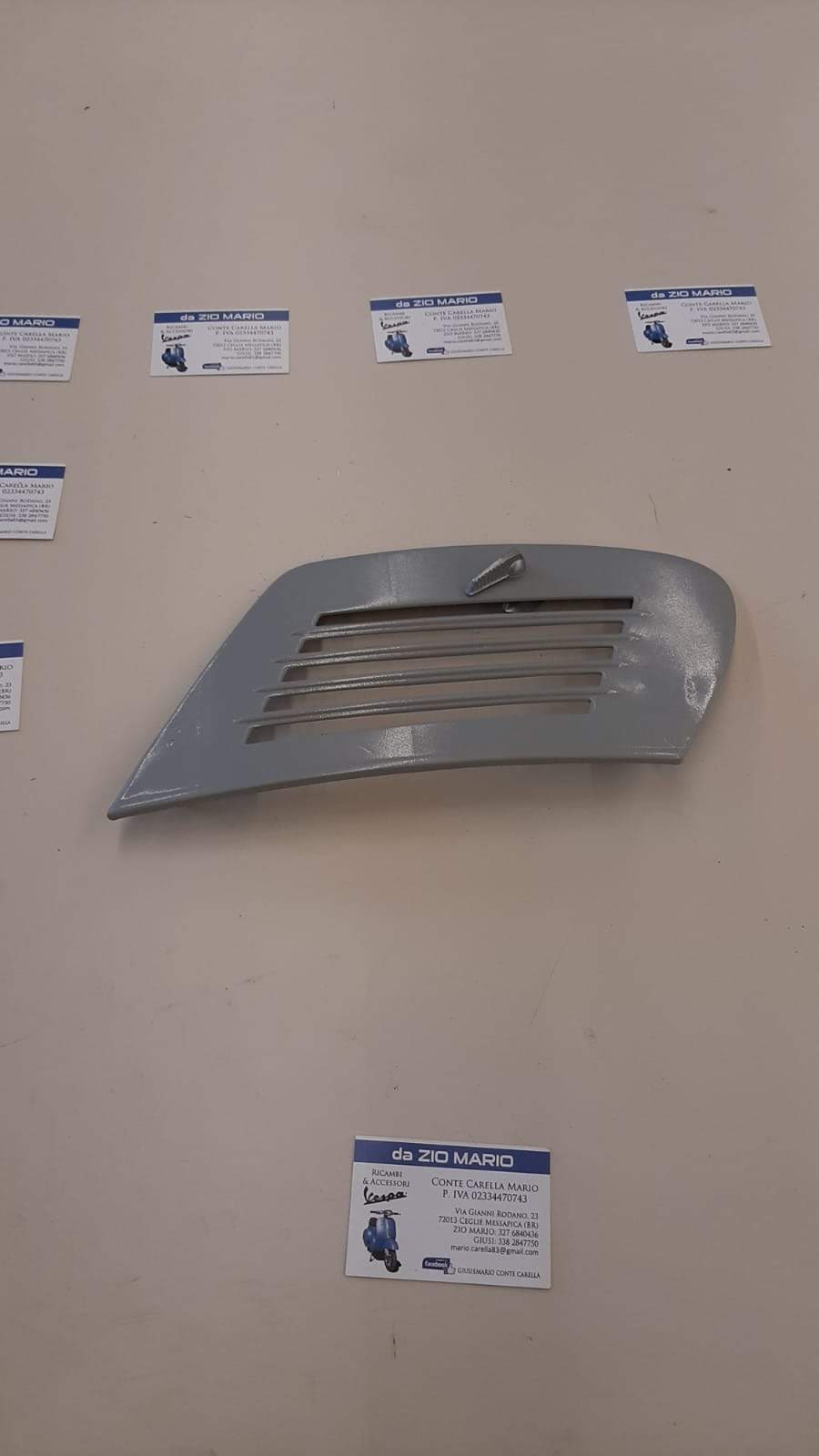 Scocchino sportello grigio cofano motore per PER VESPA 50 90 cc. 2° serie