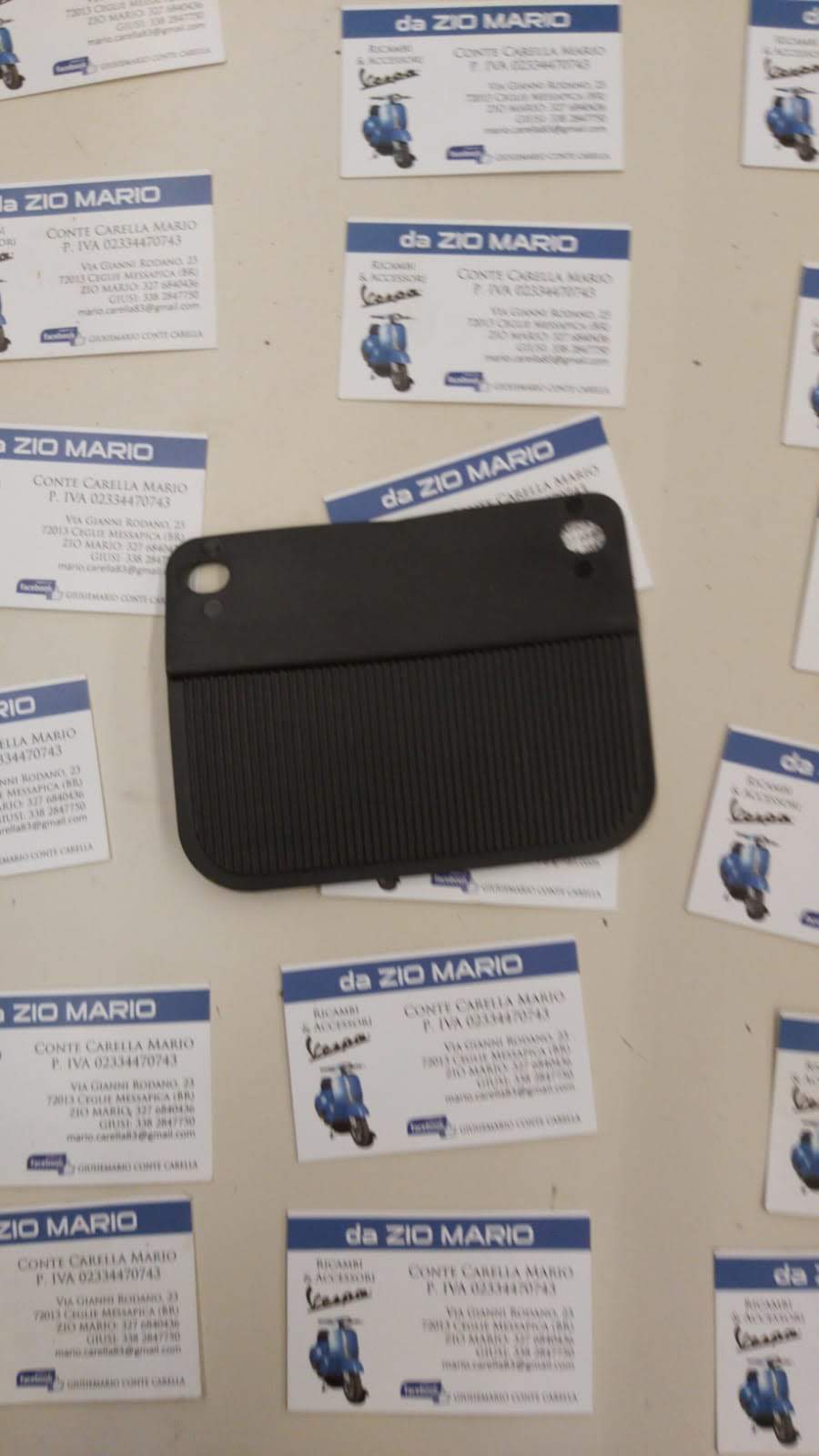 Paraspruzzi posteriore NERO per VESPA PK