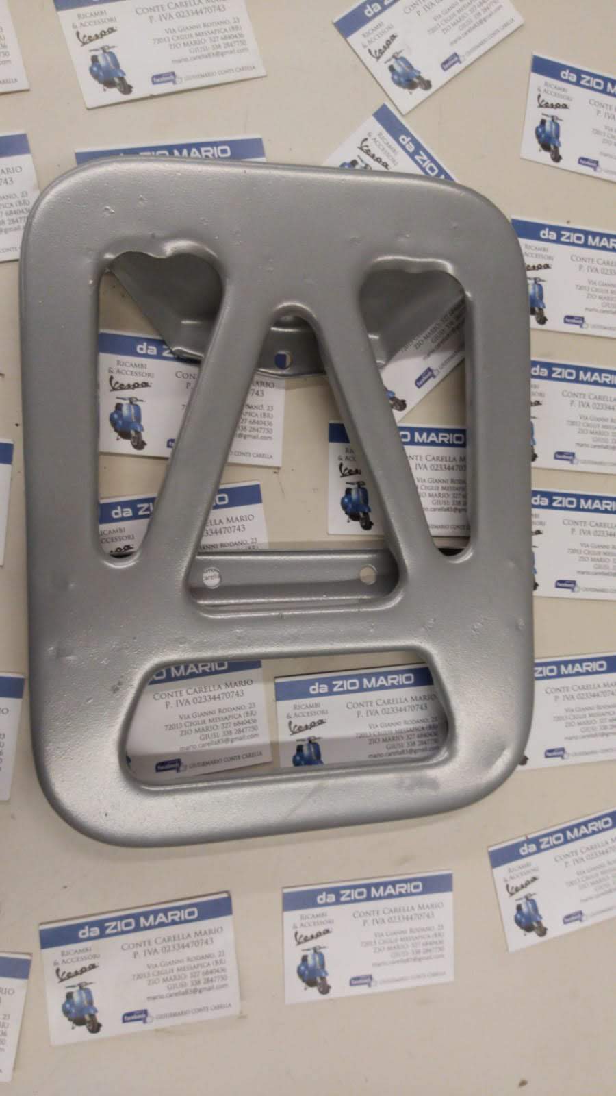 Piastra porta pacchi cuscino sella VESPA 125 VNB 150 VBB VBA1 GL