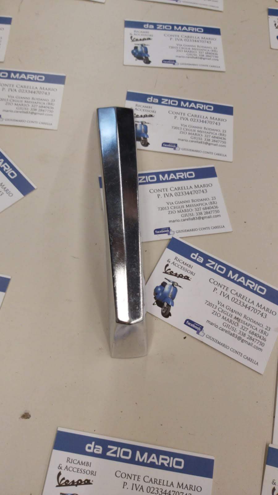 Cresta fregio parafango in allumino per VESPA 50 SPECIAL 125 150 200 PX PE RALLY