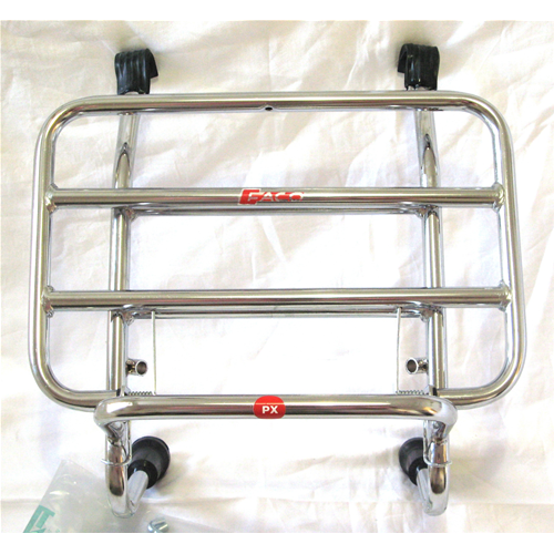 Portapacchi anteriore cromato per VESPA 50 N L R SPECIAL PRIMAVERA ET3 PX PE ARCOBALENO PK XL N HP