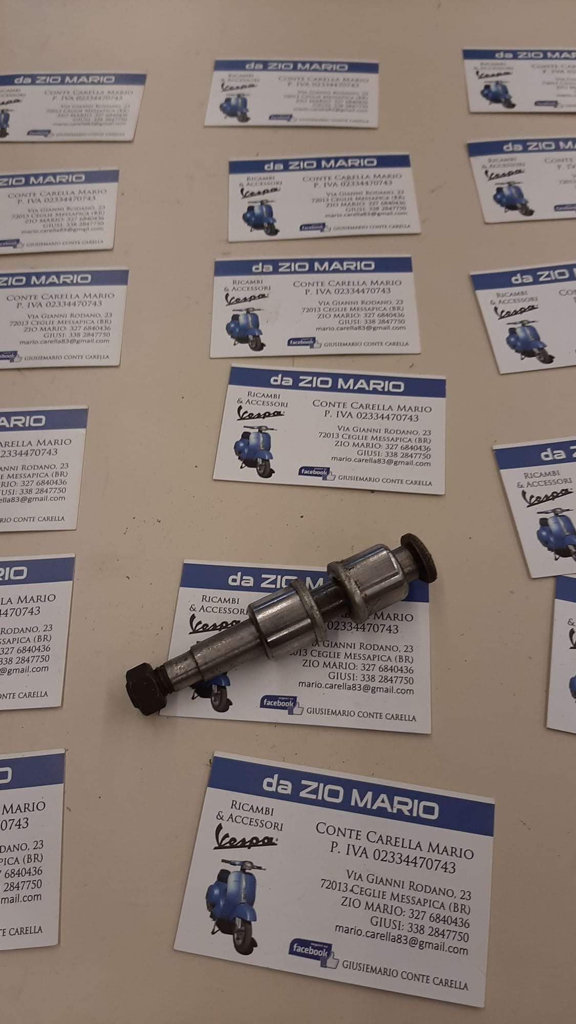 Complessivo asse perno comando sospensione anteriore per VESPA VNB VNA VBB TS RALLY SPRINT GL SUPER