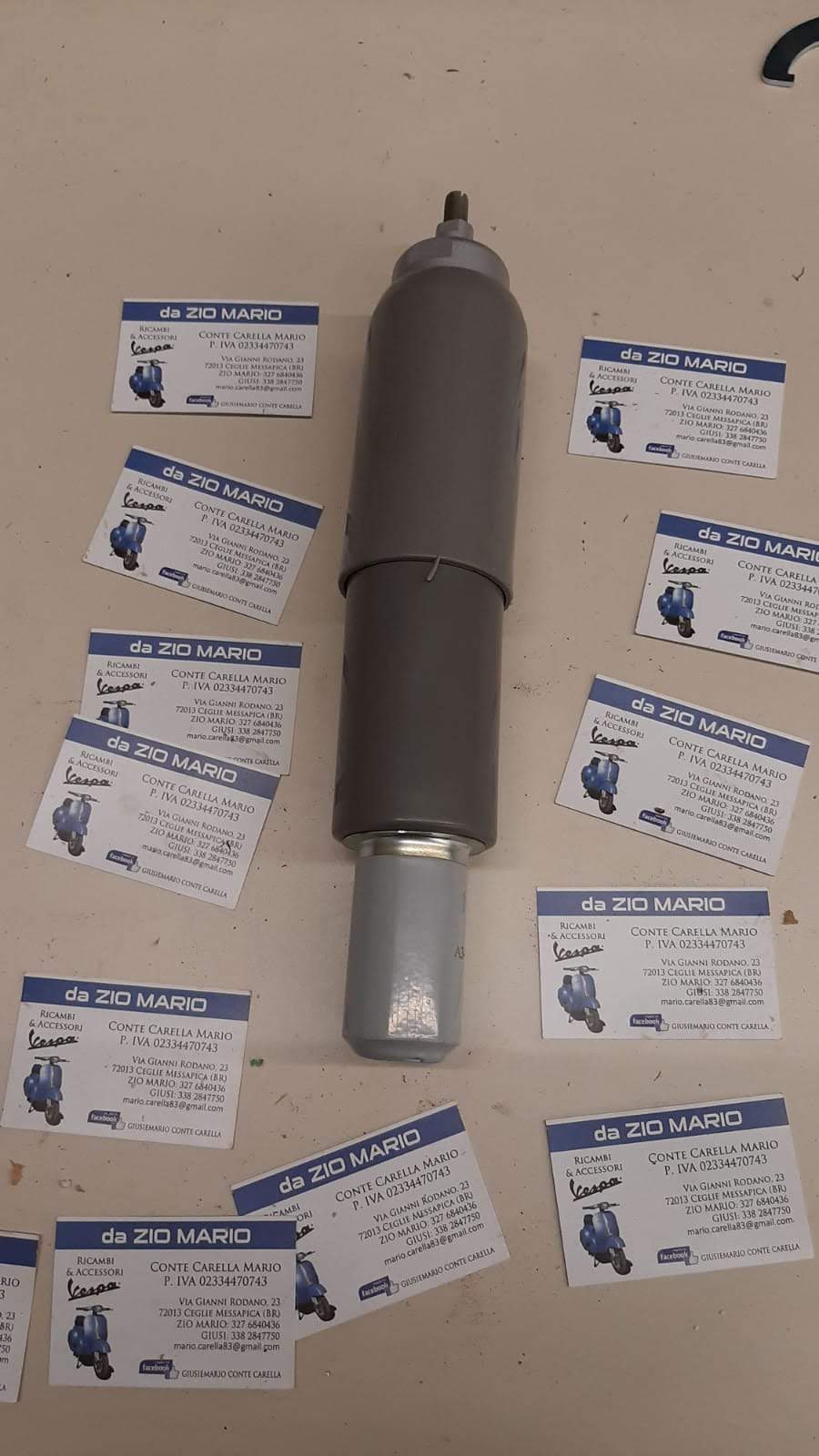 Ammortizzatore Anteriore CARBONE per VESPA PX PE 125 150 200 T5 ARCOBALENO