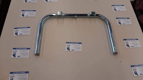 Cavalletto zincato per VESPA 125 150 VNB VBB SUPER ruote 8" diametro mm 22