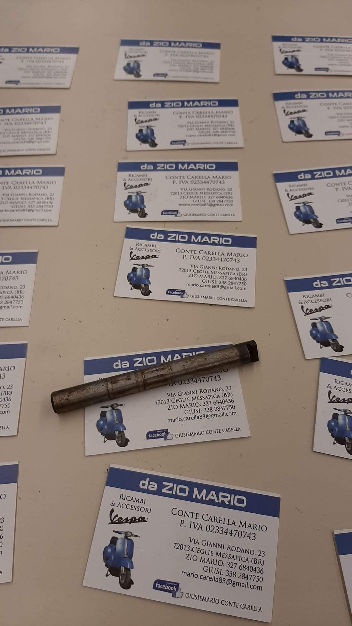 Perno asse comando sospensione snodo anteriore per VESPA VL VN VM VBB VBA VNB VNA VS