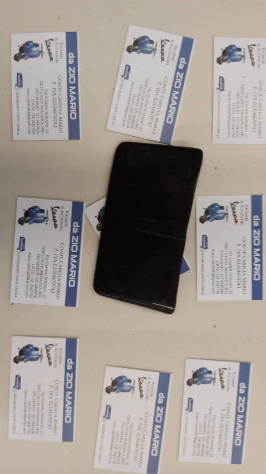 Visiera nera tettuccio nero per fanalino posteriore per VESPA 50 SPECIAL ELESTART