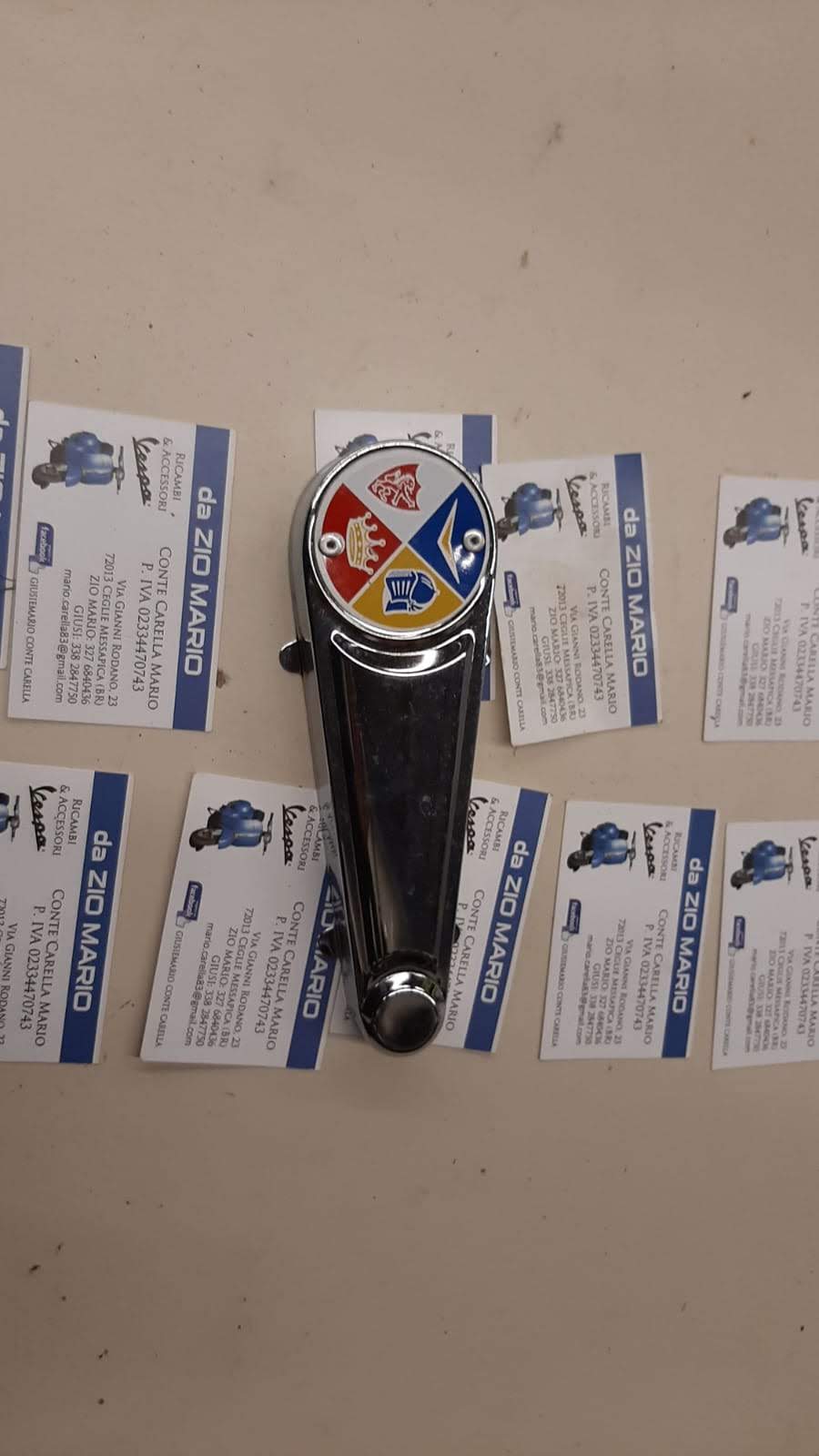 Coprimolleggio Cromato VINTAGE per VESPA VNA VNB VBB VBA VL GS SPRINT VELOCE SUPER GT GTR RALLY