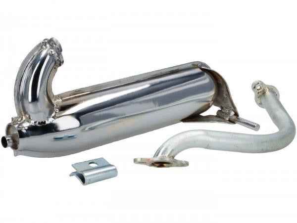 Marmitta banana per Vespa SS90 - SS50 CROMO