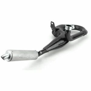 Marmitta serpentone SIMONINI verniciata NERA silenziatore ALLUMINIO per VESPA PX PE RALLY 200