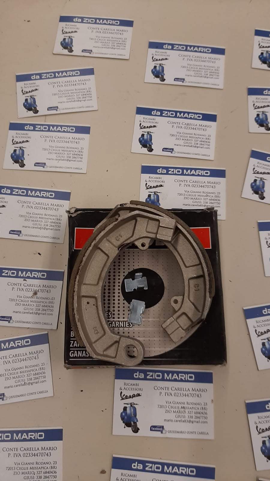 Ganasce NEWFREN freno posteriore per VESPA 50 90 125 cc SPECIAL SS SUPER SPORT PRIMAVERA ET3