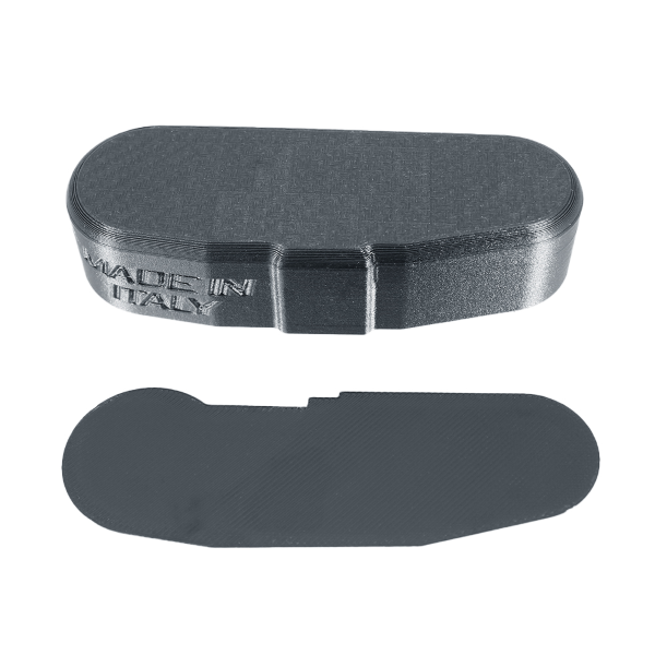 COPERCHIO MOLLEGGIO BRACCIO OSCILLANTE TRAMA CARBONIO EVOK VESPA PX 125-150CC/PE 200