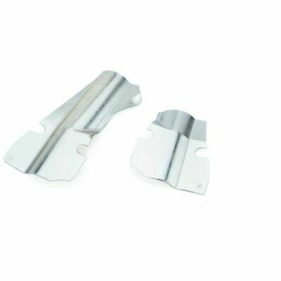 Coppia piastre coperchio sotto manubrio zincate per VESPONI