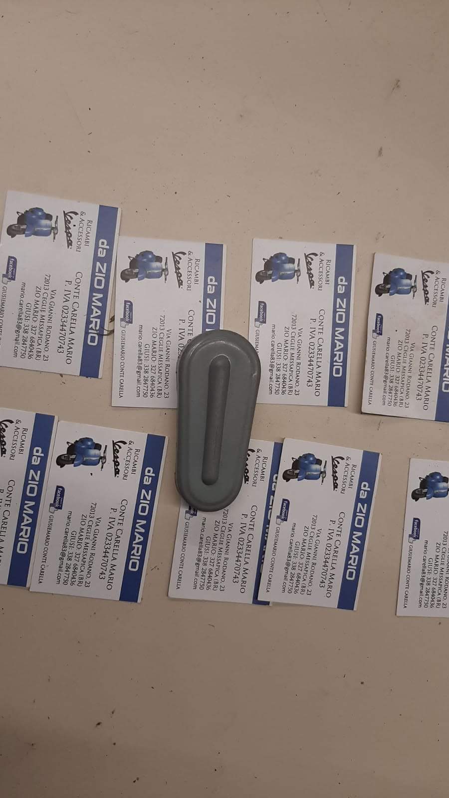 Coprimolleggio grigio di plastica per VESPA 50 90 cc. N L R SPECIAL 125 cc. PRIMAVERA ET3