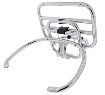 Portapacco posteriore CROMATO per vespa GTS SUPER GT GTV