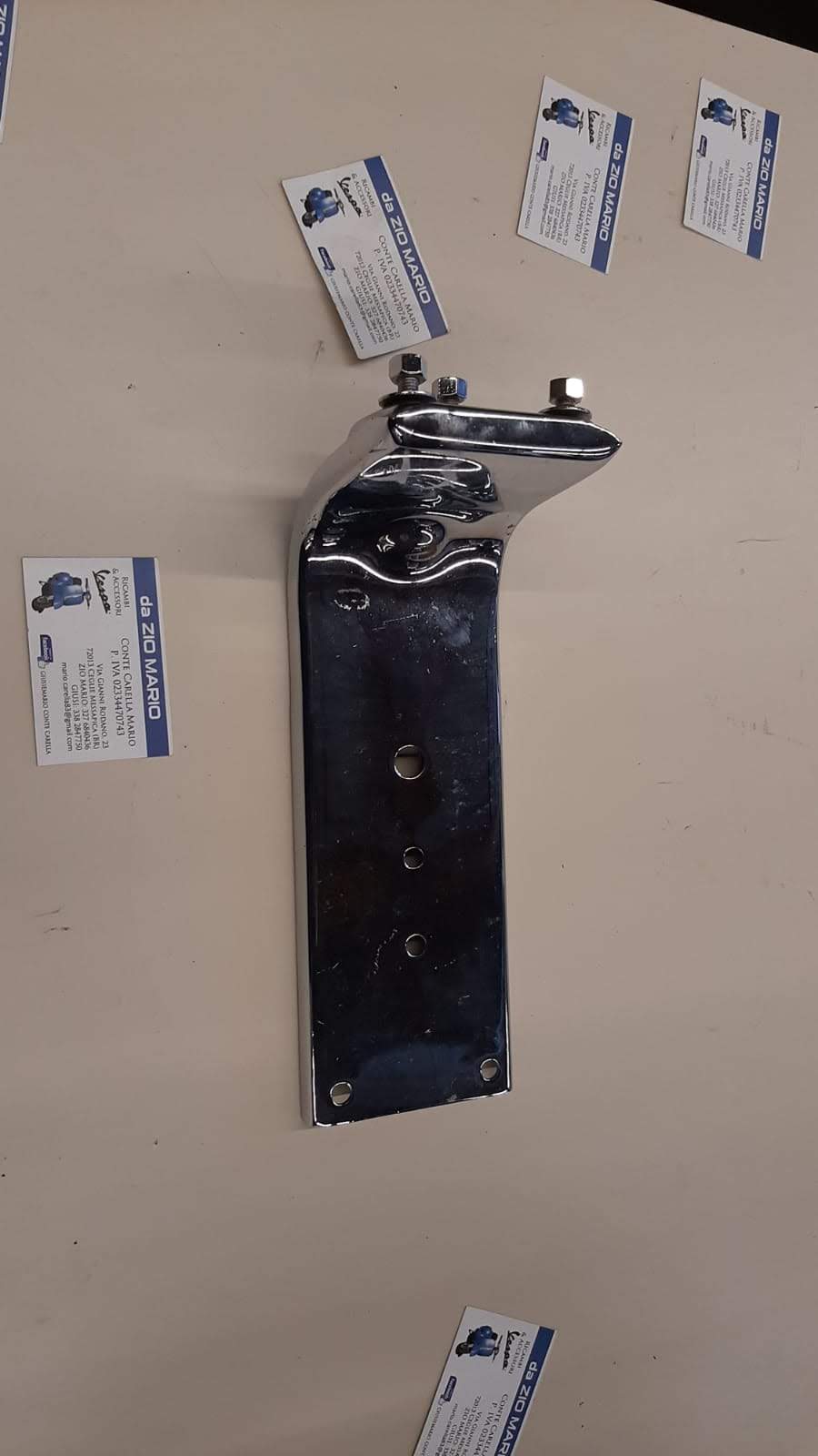 Portaruota posteriore CROMATA ruota 8 per VESPA 125 150 cc. VNA VNB VBA VBB