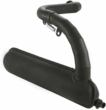 Marmitta verniciata nera siluro per VESPA 125 cc. ET3