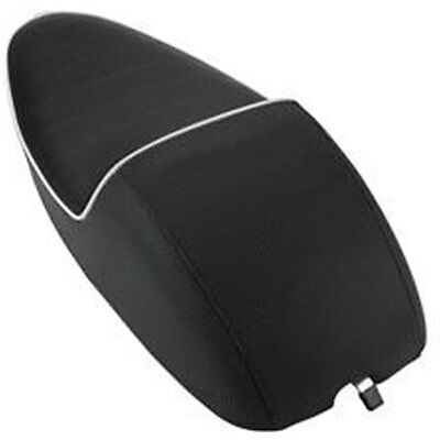 Sella gobba MONOPOSTO nera modello SPORT senza serratura per VESPA PX ADATTABILE PER VESPONI