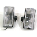 Coppia Frecce Anteriore Cromate Bianche per VESPA PX PE ARCOBALENO T5 PK