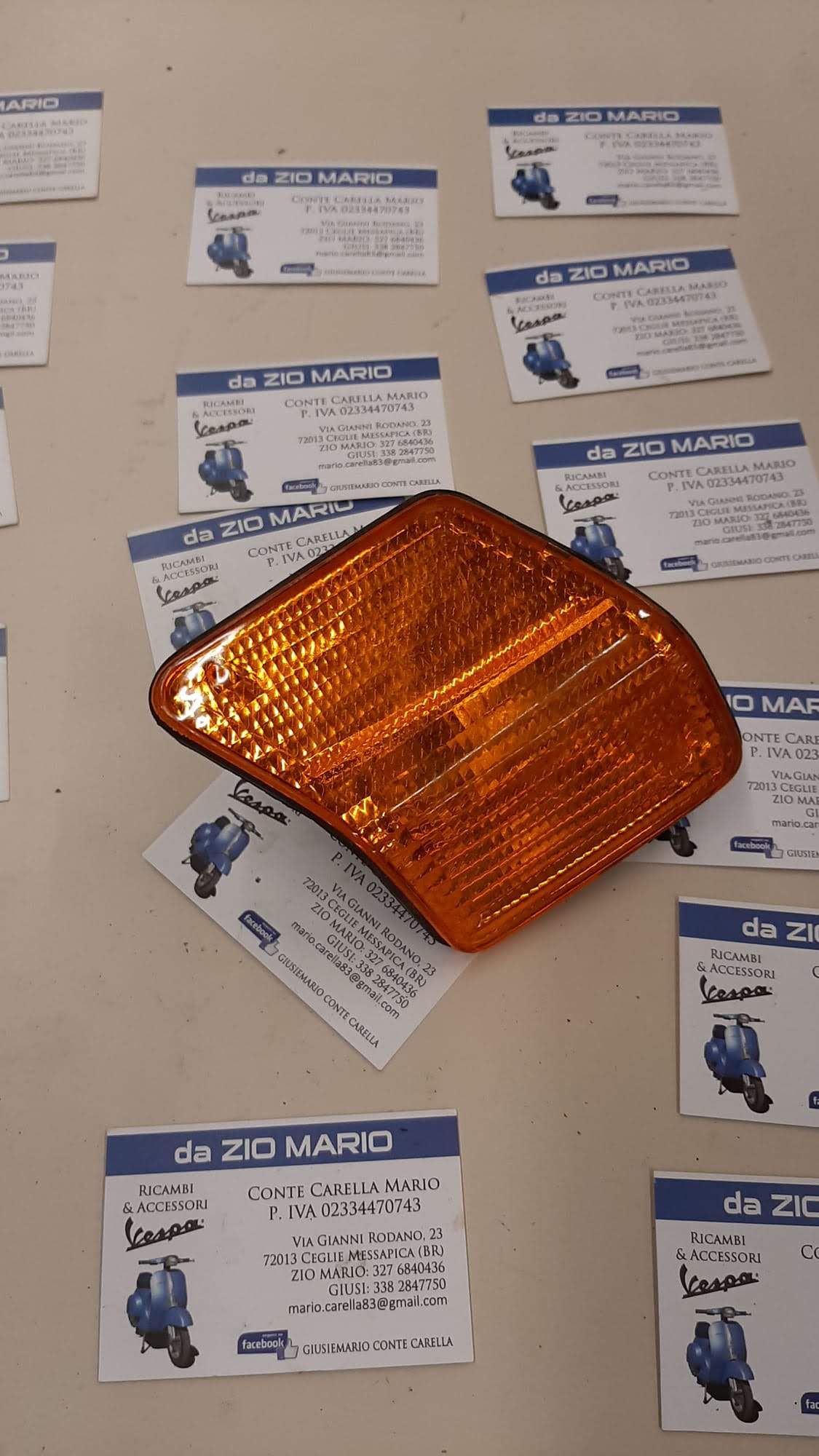 FRECCIA INDICATORE ANTERIORE SINISTRA PER VESPA COSA 125 150 200 COSA CL CLX COSA2