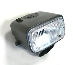 Faro anteriore completo a due luci con carcassa in ABS grigia per PIAGGIO 50 CIAO