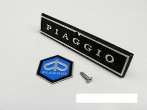Kit targhetta e scudetto per nasello calandra VESPA 125 150 200 cc. PX PE prima serie