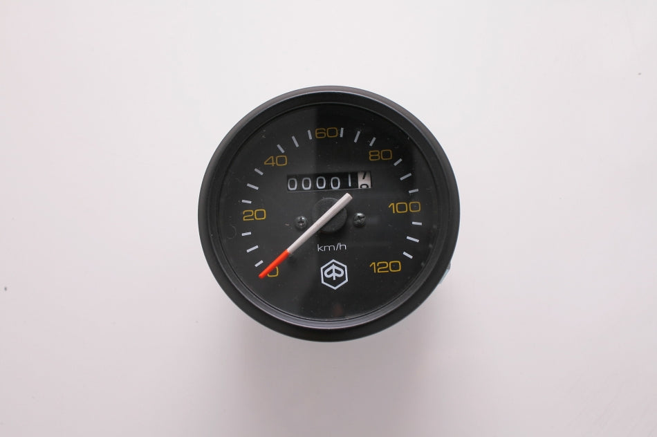 Contachilometri scala 120 km/h VESPA PX PE PRIMA SERIE NERO