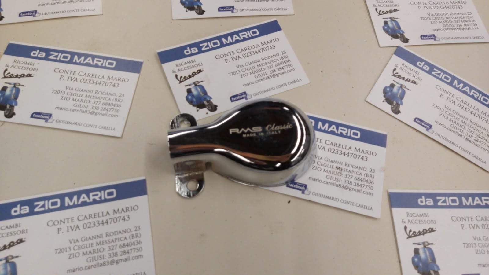 Finalino Cromato per Tubo di Scarico Marmitta VESPA 50 90 125 150 160 180 200 TUTTI I MODELLI