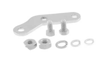 Piastra staffa cromata destra sinistra per supporto specchio o parabrezza per VESPA