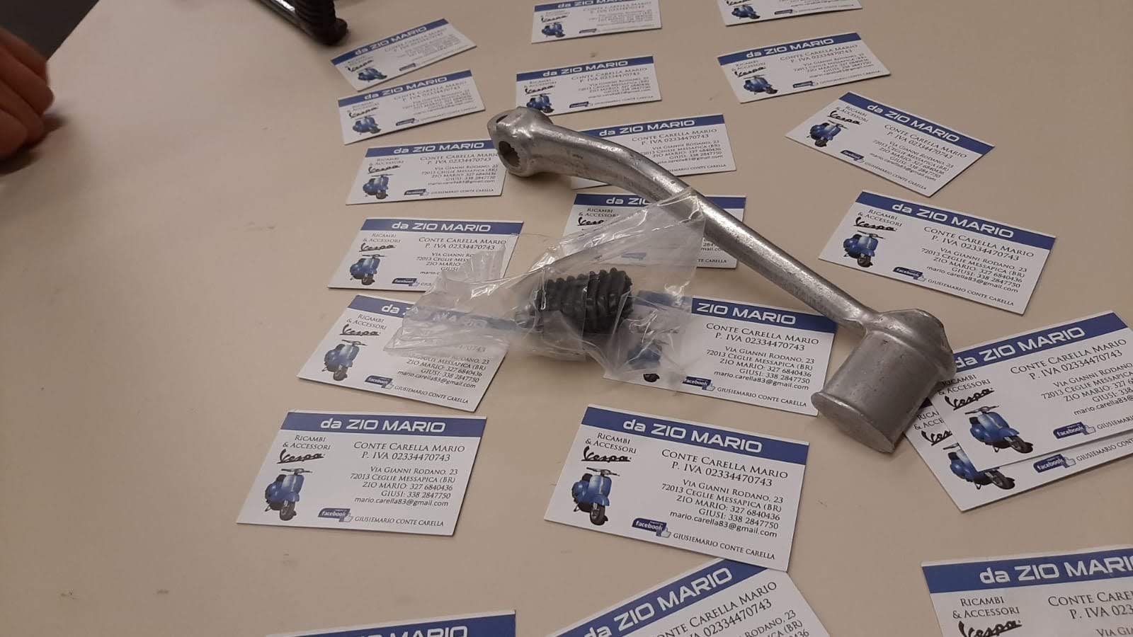 LEVA avviamento messa in moto lunga per VESPA 80 125 PX PE T5 ARCOBALENO modello con freno a disco