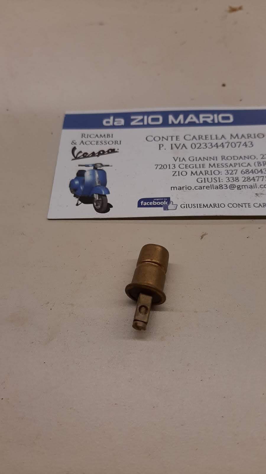 Portalampada per luce spia contachilometri per VESPA