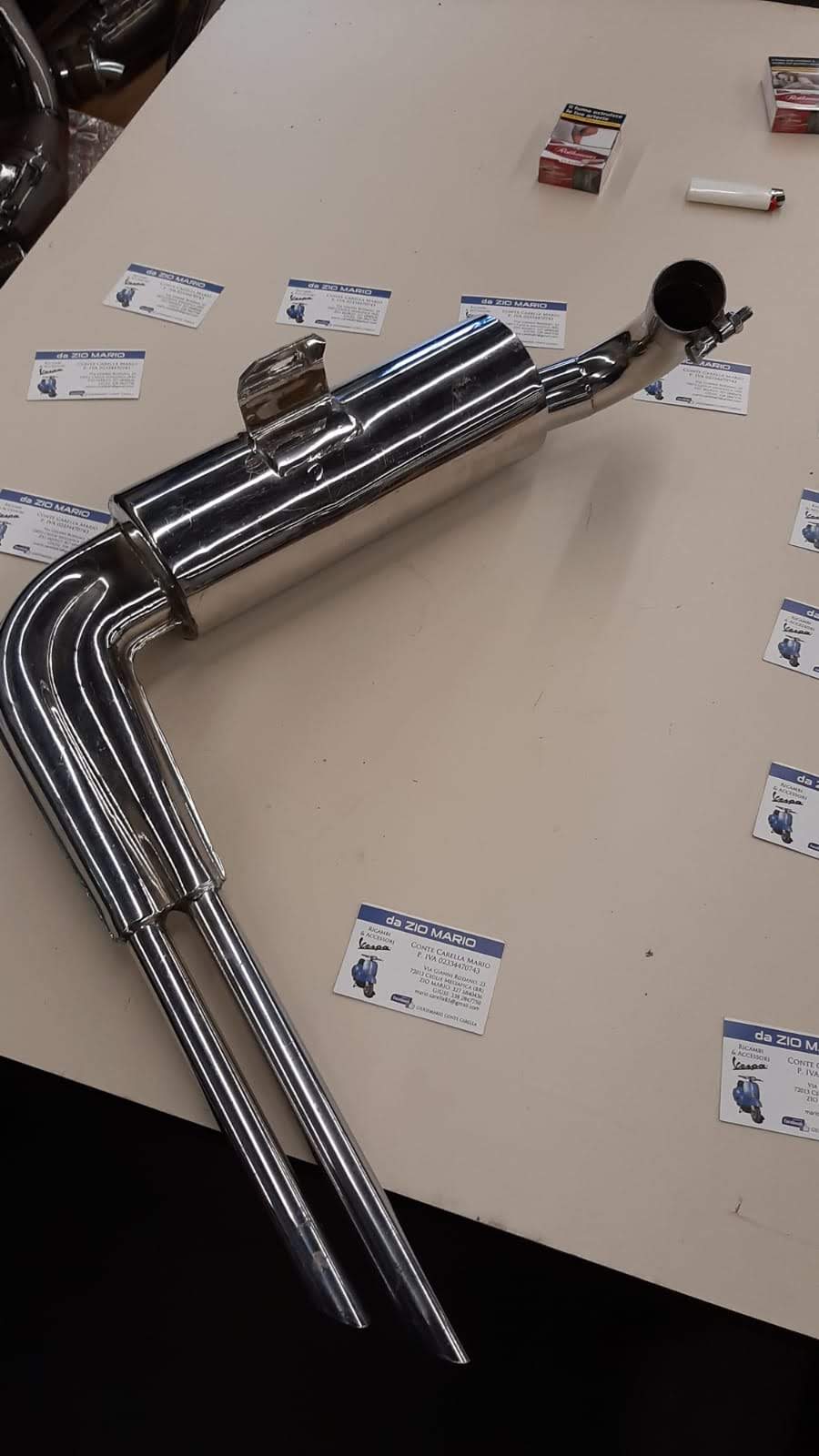 Mamitta ABARTH acciaio inox replica per VESPA 160 cc. GS 180 cc. SS