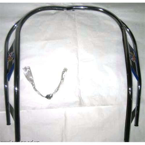 Salvabordo Scudo Cromato Doppio Tubo Borchia Rossa per VESPA GTR SPRINT 150 cc. SUPER