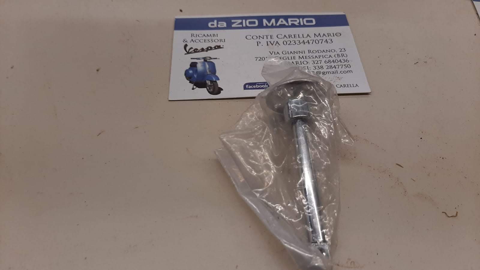 Tirante starter pomello aria cromato VESPA PX PE ARCOBALENO T5 SPRINT SUPER RALLY GT GTR GL GS SS