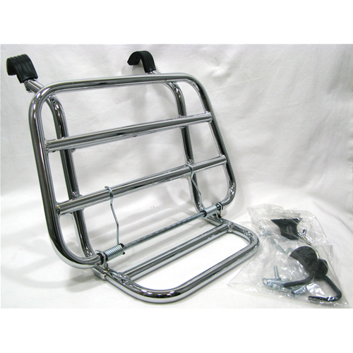 Portapacchi anteriore Cromato per VESPA 50 VNA VNB VBB VBA GT UNIVERSALE con tiranti