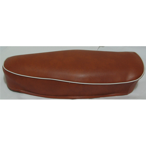 Sella di colore marrone cuoio per VESPA 50 cc. R L N SPECIAL senza serratura