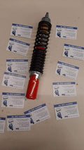 Ammortizzatore anteriore CARBONE sportivo regolabile con corpo rosso e molla nera per VESPA PX T5