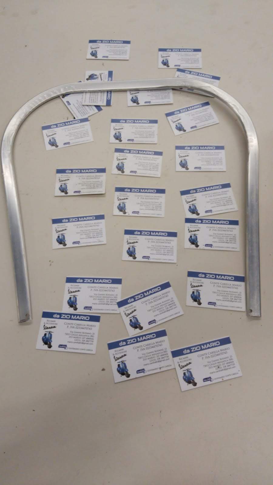 Bordo Scudo ORIGINALE per PK 50-125 S con frecce e senza