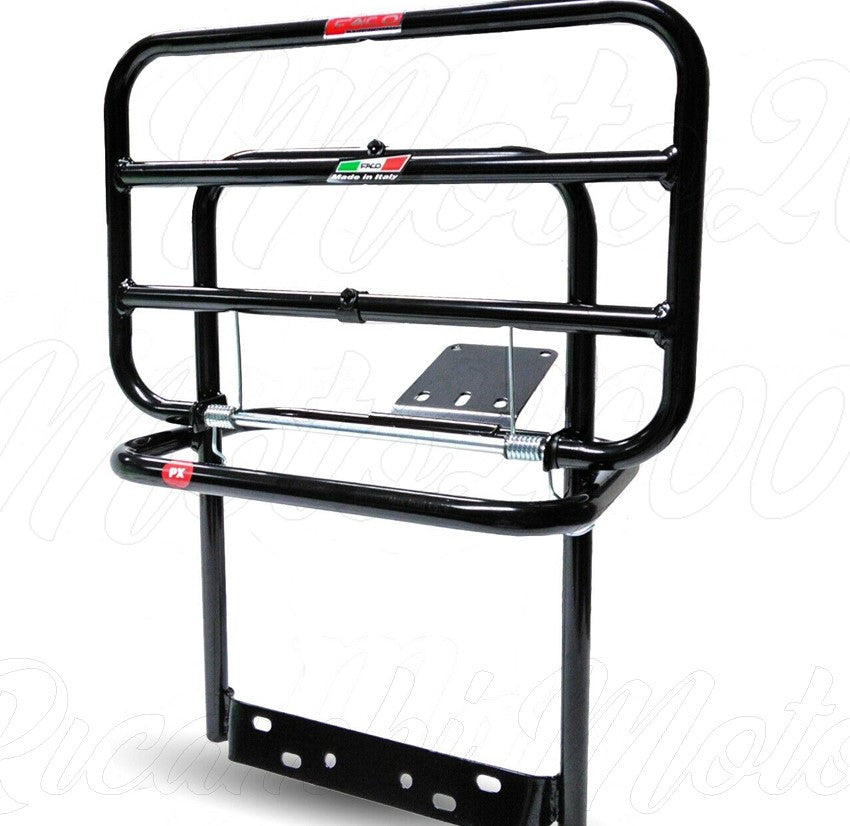 Portapacchi posteriore nero per VESPA PX PE PX freno a disco